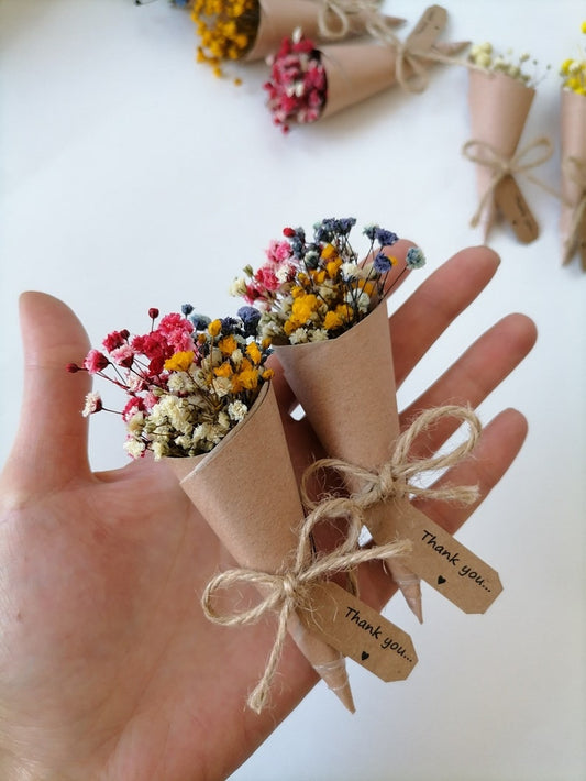 Magnet favors bouquet mini, Boho dry flower bouquet favors for guests,Boho rustic decoration,Bulk gifts bouquet,Thank you favor,personalized