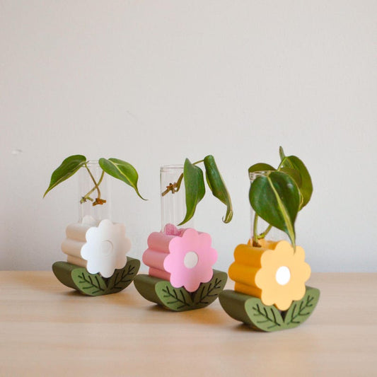 Stacking Flower Vase | Bud Vase | Cute Spring Colorful Decor Maximalist Colorful Dopamine Decor Fun Eclectic Unique Home Decor